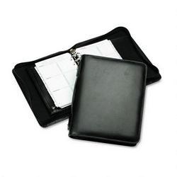 Daytimer/Acco Brands Inc. Personal Organizer Starter Set, Jefferson Leather Binder, 5 1/2 x 8 1/2, Black