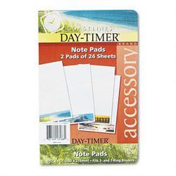 Daytimer/Acco Brands Inc. Planner Refill, Coastlines® Note Pads, 5 1/2 x 8 1/2, 2 Pads, 24 Sheets Each