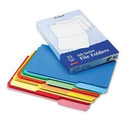 Esselte Pendaflex Corp. Pocket Folders, Recycled, Asst. 1/3 Cut Top Tabs, Legal, Asst. Colors, 25/Box