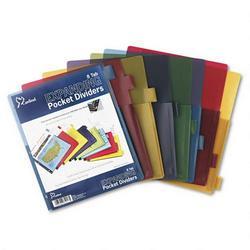 Cardinal Brands Inc. Poly Expanding Pocket Index Dividers, Multicolor, 8 Tab Set