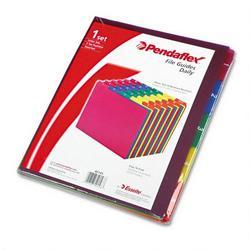 Esselte Pendaflex Corp. Poly File Guides, 1 31, 1/5 Cut Top Tabs, Letter, Assorted Colors, 30/Set