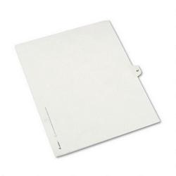 Avery-Dennison Preprinted Legal Side Tab Dividers, Tab Title 87, 11 x 8 1/2, 25/Pack