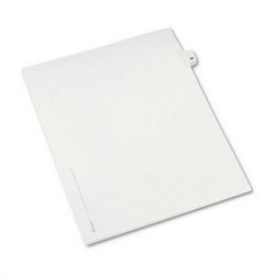 Avery-Dennison Preprinted Legal Side Tab Dividers, Tab Title 96, 11 x 8 1/2, 25/Pack