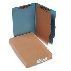 Acco Brands Inc. Pressboard 25 Point Classification Folders, Legal, 4 Section, Sky Blue, 10/Bx