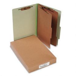 Acco Brands Inc. Pressboard 25 Point Classification Folders, Legal, 6 Section, Leaf Green, 10/Bx