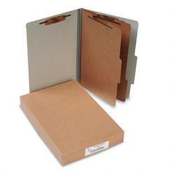 Acco Brands Inc. Pressboard 25 Point Classification Folders, Legal, 6 Section, Mist Gray, 10/Bx