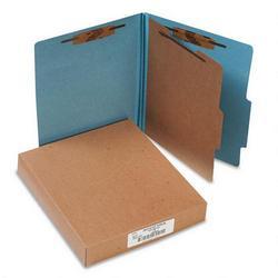 Acco Brands Inc. Pressboard 25 Point Classification Folders, Letter, 4 Section, Sky Blue, 10/Box