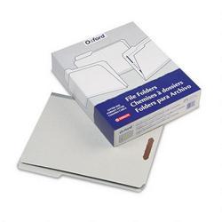 Esselte Pendaflex Corp. Pressboard 3 Cap. Folders, 2 Fasteners, Straight Cut, Letter, Light Gray, 25/Bx