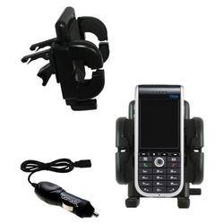 Gomadic Qtek 8310 Auto Vent Holder with Car Charger - Uses TipExchange