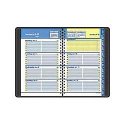 At-A-Glance QuickNotes® Weekly/Monthly Hourly Appointment Book, 3 3/4 x 6, Black
