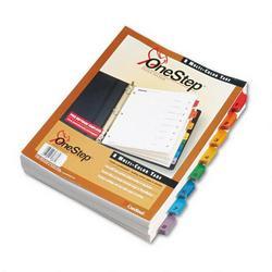 Cardinal Brands Inc. QuickStep™ Bulk Index System, Multicolor Tabs 1 8, 24 Sets/Box