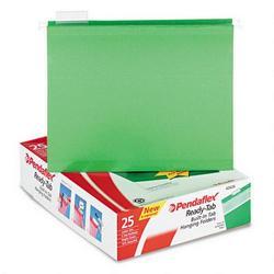 Esselte Pendaflex Corp. Ready Tab™ Colored Reinforced Hang Letter Folder, 1/5 Cut, Bright Green, 25/Box