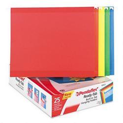 Esselte Pendaflex Corp. Ready Tab™ Colored Reinforced Hanging Letter Folders, 1/3 Cut, Assorted, 25/Bx