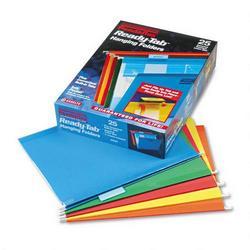 Esselte Pendaflex Corp. Ready Tab™ Colored Reinforced Hanging Letter Folders, 1/5 Cut, Assorted, 25/Bx