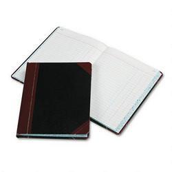 Esselte Pendaflex Corp. Record/Account Book, Black/Red Cover, Journal Rule, 9 5/8 x 7 5/8, 300 Pages