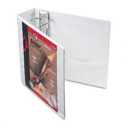 Cardinal Brands Inc. Recycled ClearVue™ EasyOpen® Vinyl D Ring Presentation Binder, 3 Cap., White