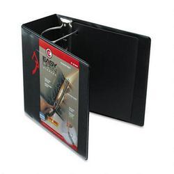 Cardinal Brands Inc. Recycled ClearVue™ EasyOpen® Vinyl D Ring Presentation Binder, 5 Cap., Black