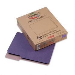 Esselte Pendaflex Corp. Recycled Colored File Folders, 1/3 Cut, Letter Size, Violet, 100/Box