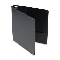 Cardinal Brands Inc. Recycled Easy Open® D Ring Binder, Leather Grain Vinyl, 1 Capacity, Black