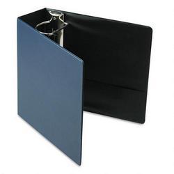 Cardinal Brands Inc. Recycled Easy Open® D Ring Binder, Leather Grain Vinyl, 4 Capacity, Navy