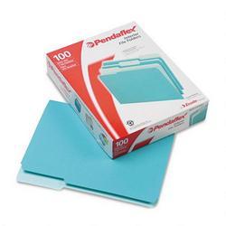 Esselte Pendaflex Corp. Recycled Interior File Folders, Aqua, 1/3 Cut, Letter, 100/Box