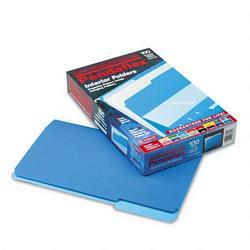 Esselte Pendaflex Corp. Recycled Interior File Folders, Blue, 1/3 Cut, Legal, 100/Box