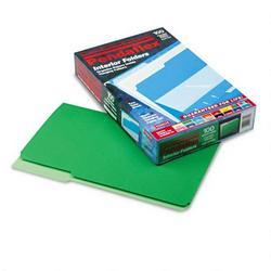 Esselte Pendaflex Corp. Recycled Interior File Folders, Bright Green, 1/3 Cut, Legal, 100/Box