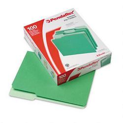 Esselte Pendaflex Corp. Recycled Interior File Folders, Bright Green, 1/3 Cut, Letter, 100/Box