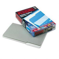 Esselte Pendaflex Corp. Recycled Interior File Folders, Gray, 1/3 Cut, Legal, 100/Box