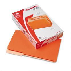 Esselte Pendaflex Corp. Recycled Interior File Folders, Orange, 1/3 Cut, Legal, 100/Box