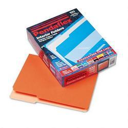 Esselte Pendaflex Corp. Recycled Interior File Folders, Orange, 1/3 Cut, Letter, 100/Box