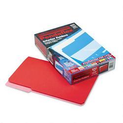 Esselte Pendaflex Corp. Recycled Interior File Folders, Red, 1/3 Cut, Legal, 100/Box