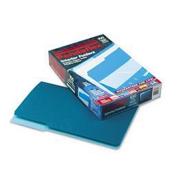 Esselte Pendaflex Corp. Recycled Interior File Folders, Teal, 1/3 Cut, Legal, 100/Box