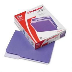 Esselte Pendaflex Corp. Recycled Interior File Folders, Violet, 1/3 Cut, Letter, 100/Box