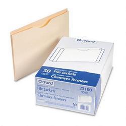 Esselte Pendaflex Corp. Recycled Manila File Jackets, Double Ply Tab, 1 Expansion, Legal, 50/Box