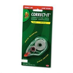 Manco,Inc. Refill Cartridge for Correct It® Correction Tape, 2 Lines, 1/3 x 550 , White