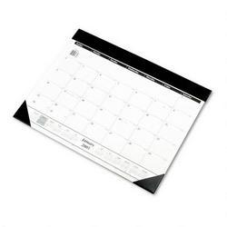At-A-Glance Refillable One Color Monthly Vinyl Desk Pad Calendar, Jan Dec., 22 x 17, Black