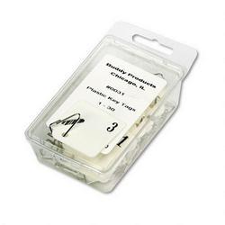 Buddy Products Replacement Key Tags, Numbers 1 30, White, 30/Pack