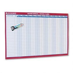 At-A-Glance Reversible/Erasable Undated 12 Month Vacation Schedule Wall Planner, 36 x 24
