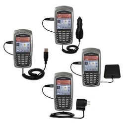 Gomadic Road Warrior Kit for the Blackberry 7130e includes a Car & Wall Charger AND USB cable AND Battery Ex