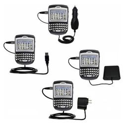 Gomadic Road Warrior Kit for the Blackberry 7210 includes a Car & Wall Charger AND USB cable AND Battery Ext