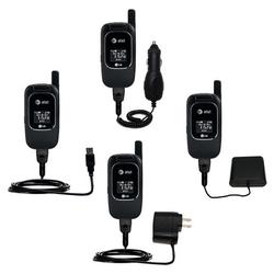 Gomadic Road Warrior Kit for the LG CU405 includes a Car & Wall Charger AND USB cable AND Battery Extender -