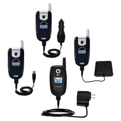 Gomadic Road Warrior Kit for the LG LX-350 includes a Car & Wall Charger AND USB cable AND Battery Extender