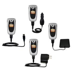 Gomadic Road Warrior Kit for the LG VI-125 includes a Car & Wall Charger AND USB cable AND Battery Extender