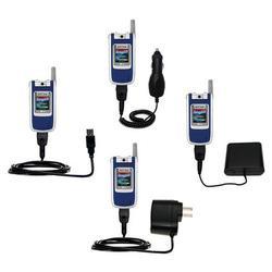 Gomadic Road Warrior Kit for the LG VX7000 includes a Car & Wall Charger AND USB cable AND Battery Extender