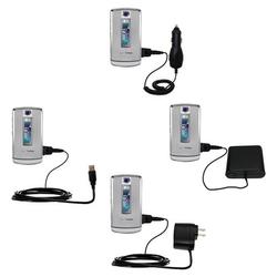 Gomadic Road Warrior Kit for the LG VX8700 includes a Car & Wall Charger AND USB cable AND Battery Extender