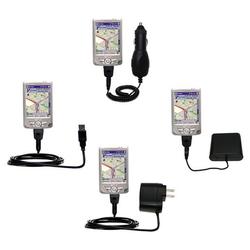 Gomadic Road Warrior Kit for the Mio Technology 168RS includes a Car & Wall Charger AND USB cable AND Batter (BRWK-0653-09)