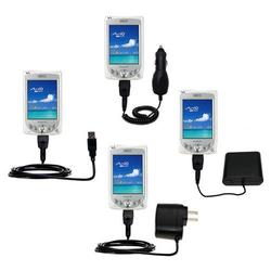 Gomadic Road Warrior Kit for the Mio Technology 339 includes a Car & Wall Charger AND USB cable AND Battery
