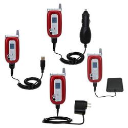 Gomadic Road Warrior Kit for the Mio Technology 8390 includes a Car & Wall Charger AND USB cable AND Battery