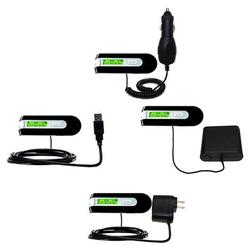 Gomadic Road Warrior Kit for the Philips GoGear SA2101/37 includes a Car & Wall Charger AND USB cable AND Ba
